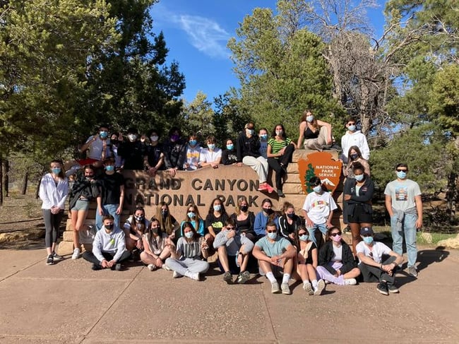 Students at Grand Canyon