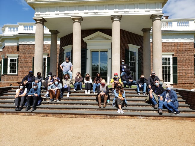 Students on a history tour
