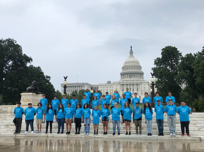 Group posing in the Capitol