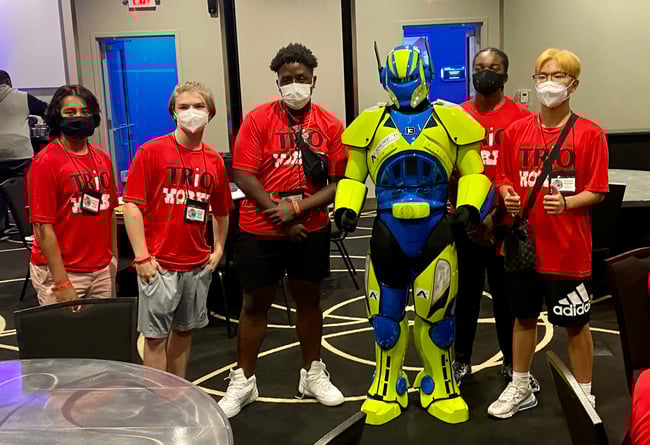 Group of students in science tour