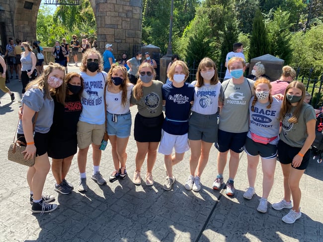 Students at The Wizarding World of Harry Potter