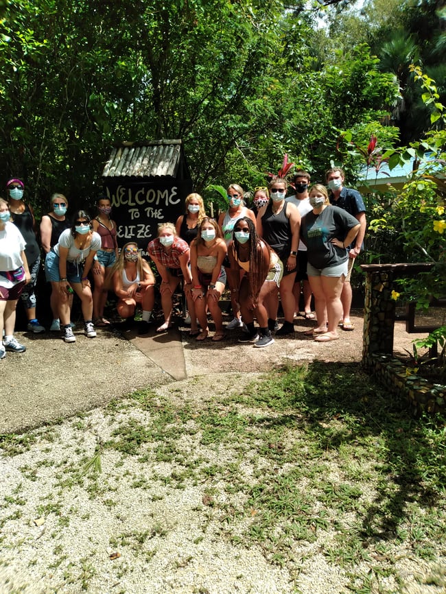 Group enjoying at Belize