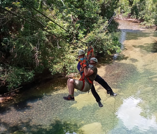 Ziplining fun
