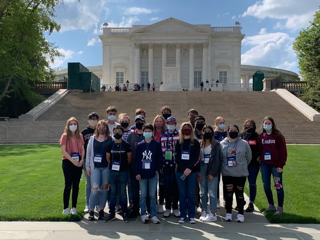 Students exploring Washington, D.C.