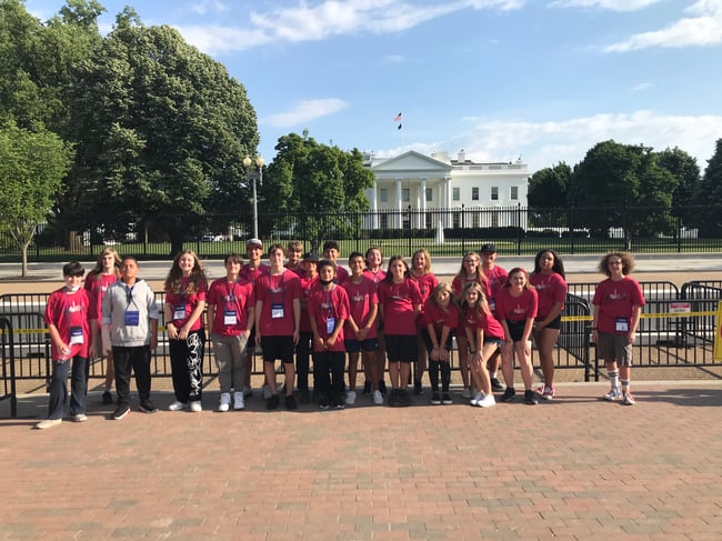 Group exploring in Washington, D.C