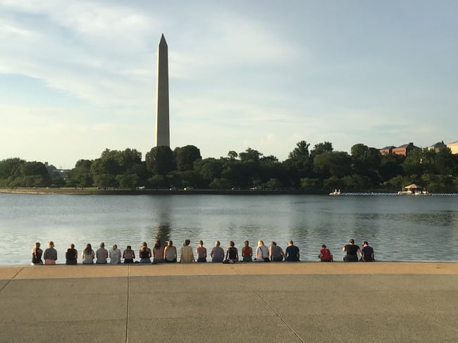 Looking at the horizon, Washington, D.C. tour