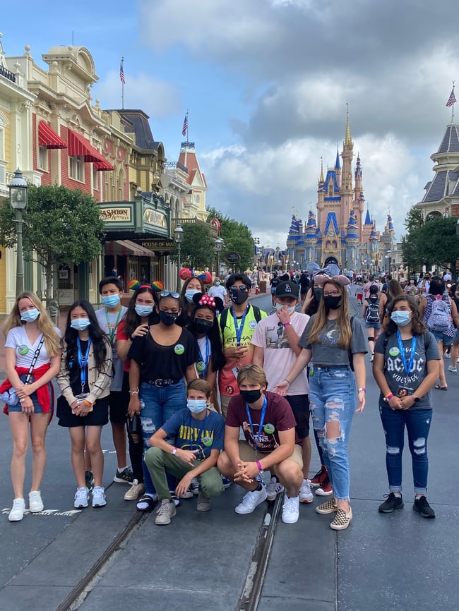 Students at Disney World