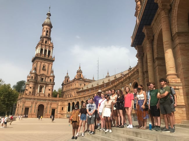 Group posing in Spain!