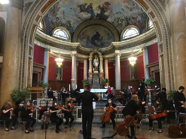 Choir presentation in Spain